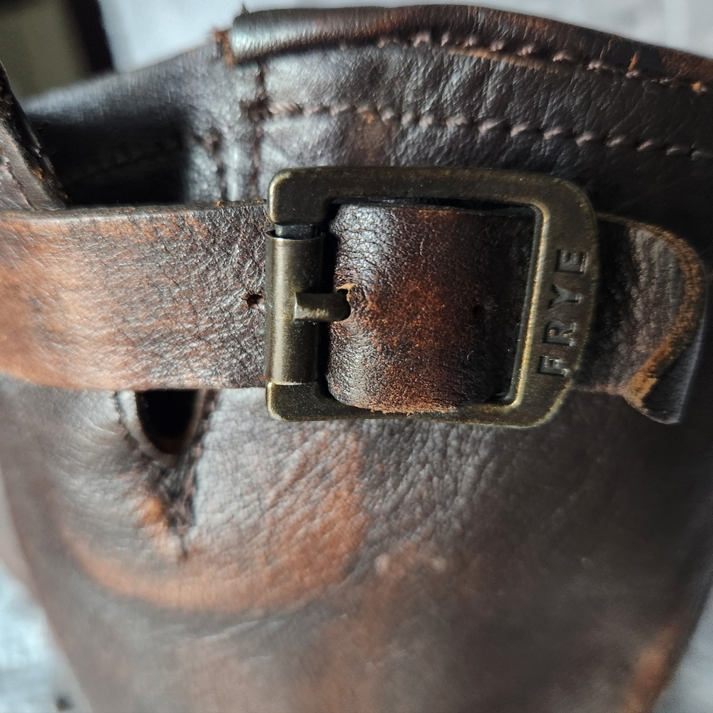 Frye Veronica Tall Moto Boot SZ 7 - Picture 4 of 6